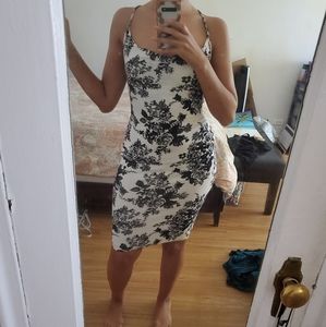 Form fitting midi dress